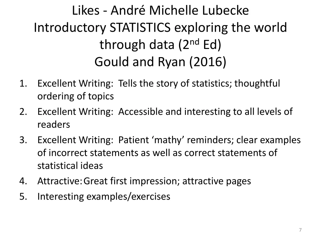 likes andr michelle lubecke introductory