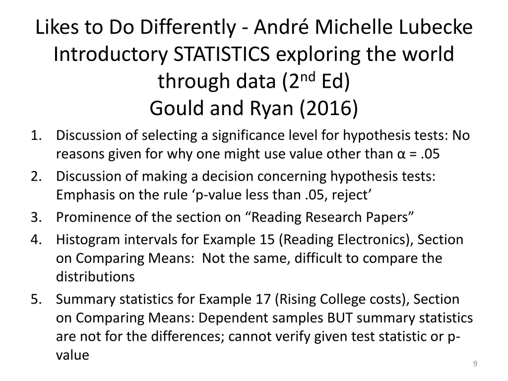 likes to do differently andr michelle lubecke