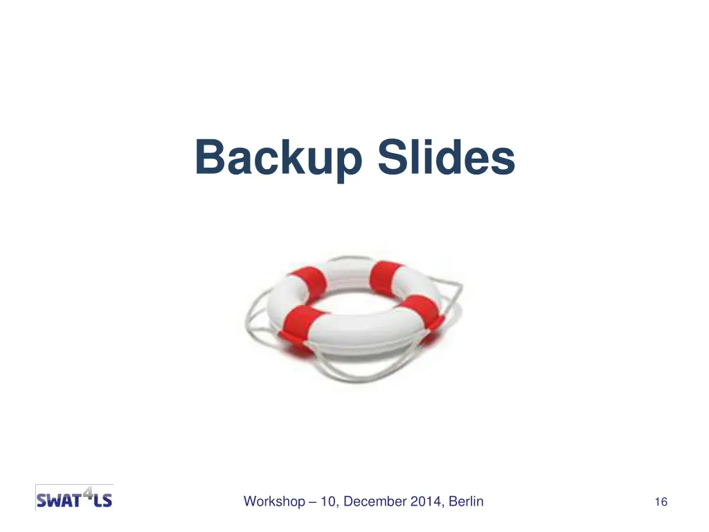 backup slides