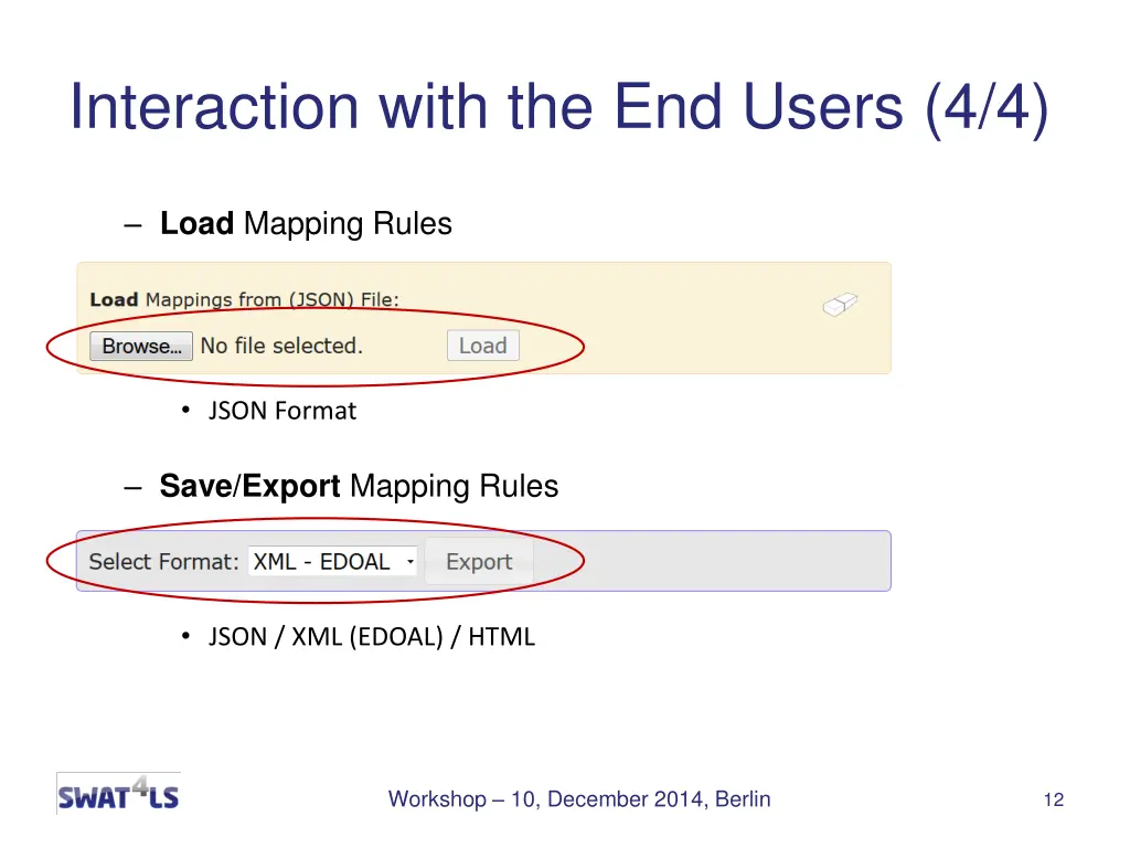 interaction with the end users 4 4