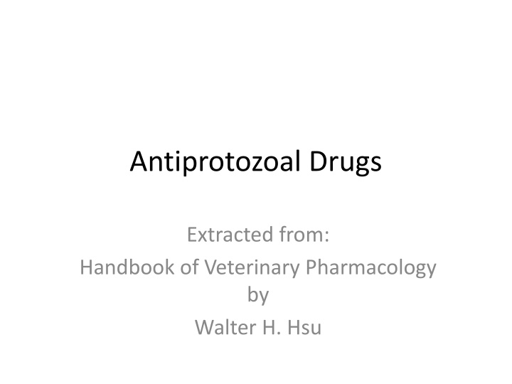 antiprotozoal drugs