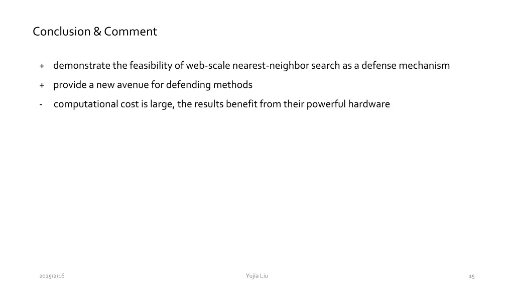 conclusion comment