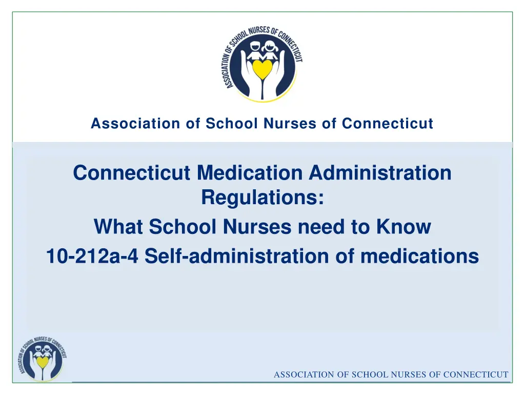 association of school nurses of connecticut 1