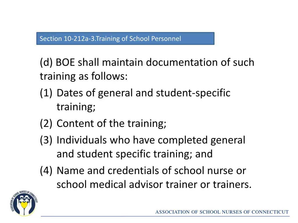 section 10 212a 3 training of school personnel 4