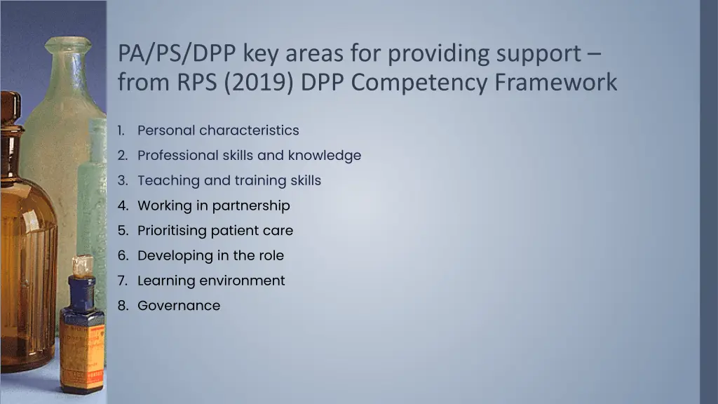 pa ps dpp key areas for providing support from