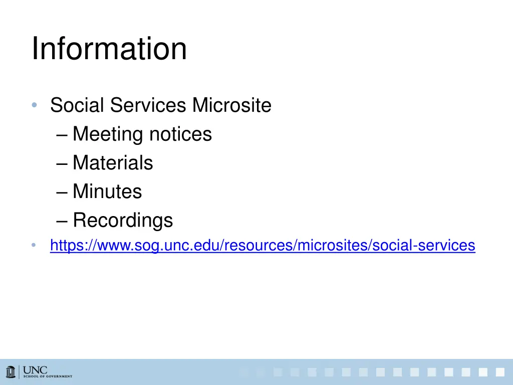 information