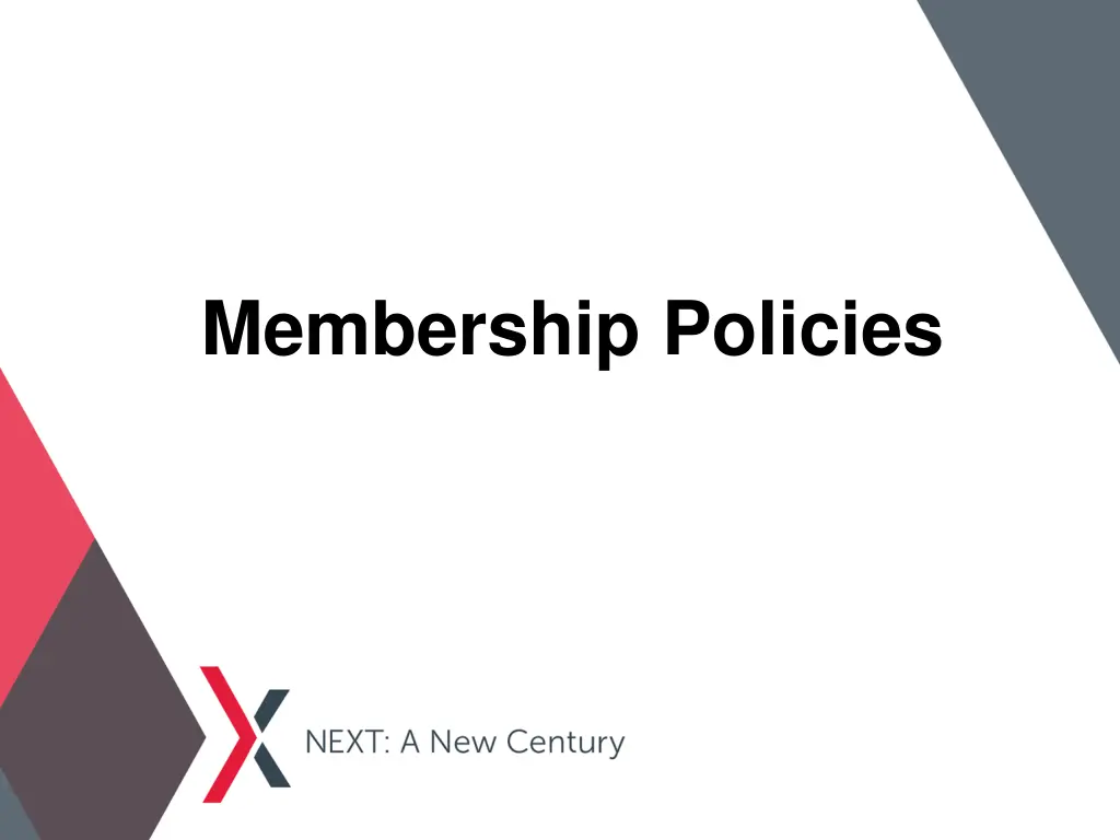 membership policies