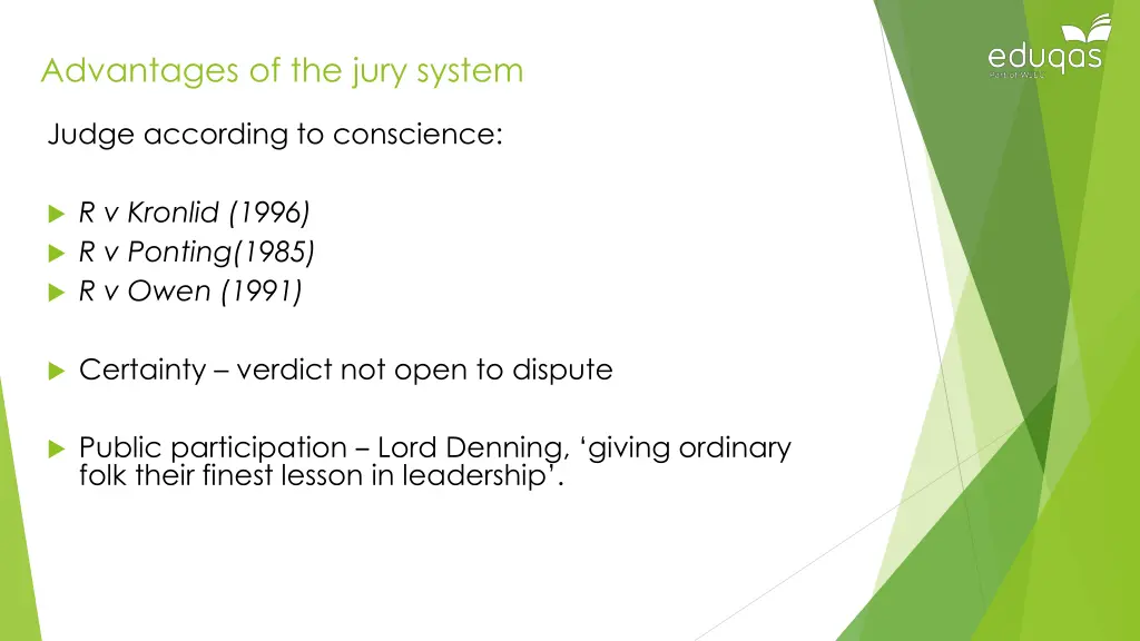 advantages of the jury system
