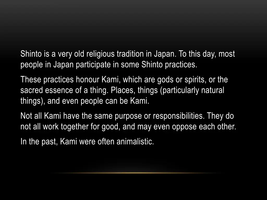 shinto is a very old religious tradition in japan