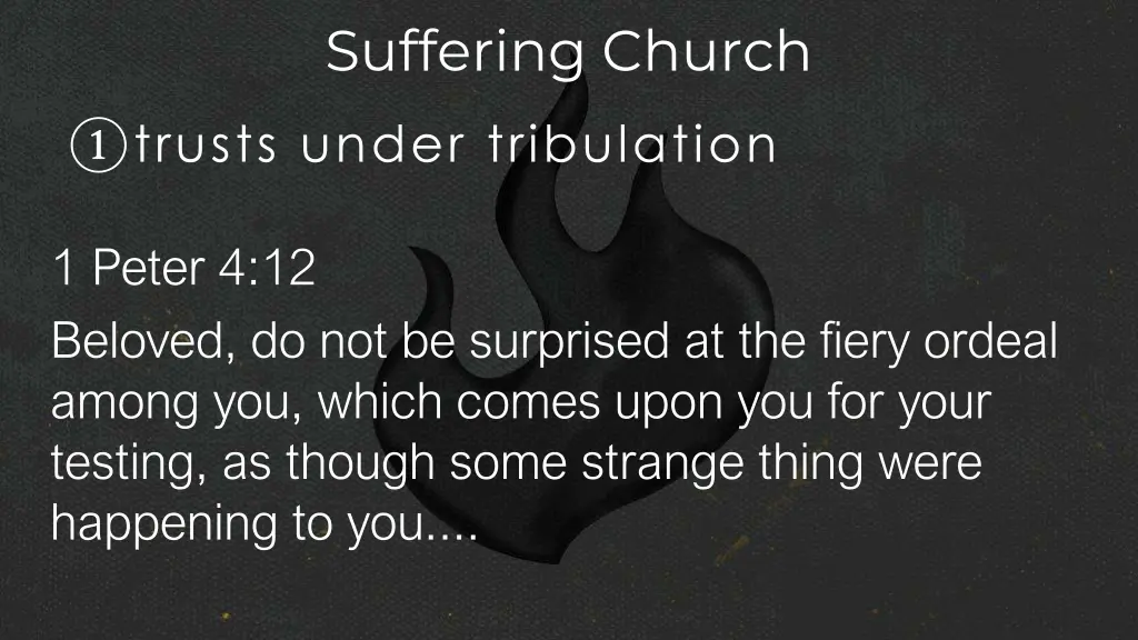 suffering church