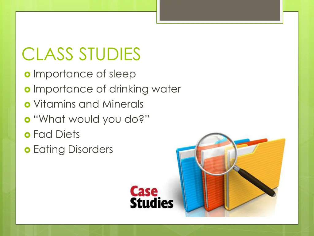 class studies importance of sleep importance