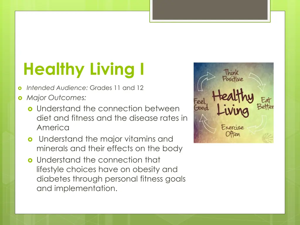 healthy living i