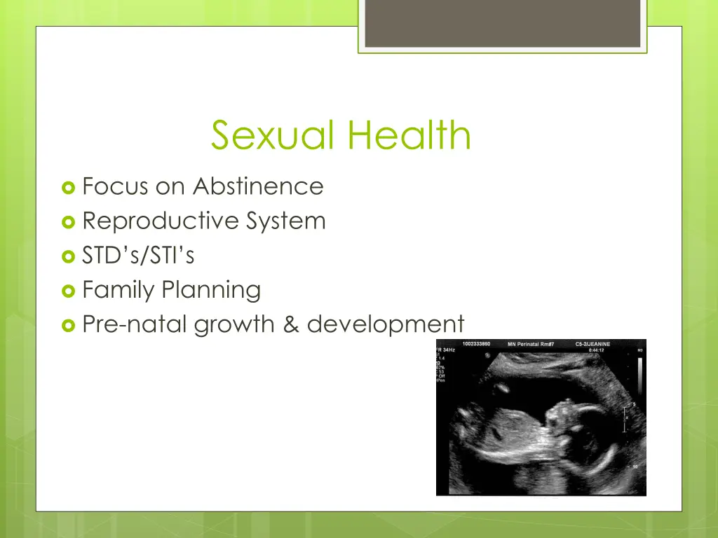 sexual health