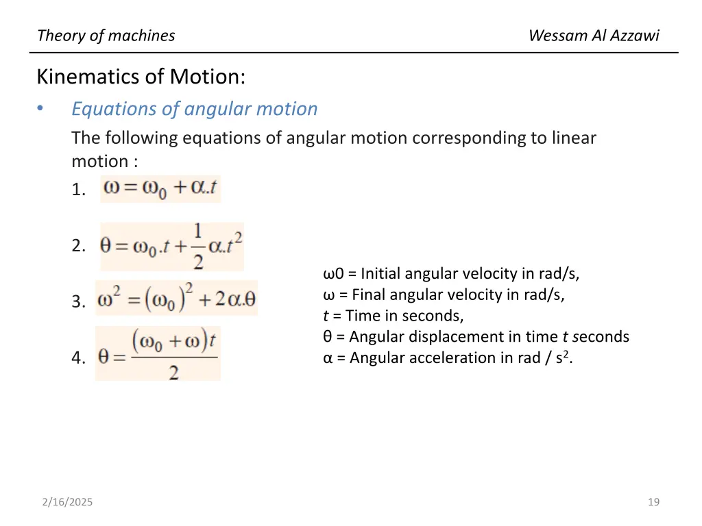 theory of machines 18
