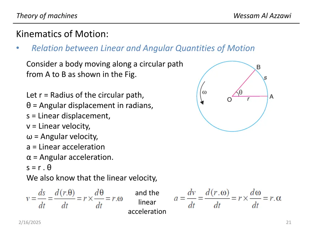 theory of machines 20