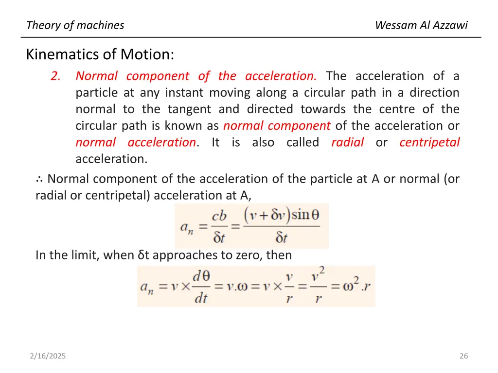 theory of machines 25