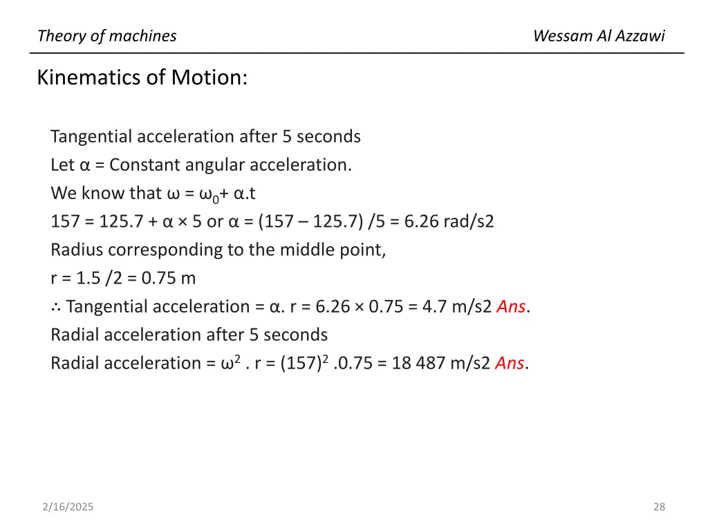 theory of machines 27