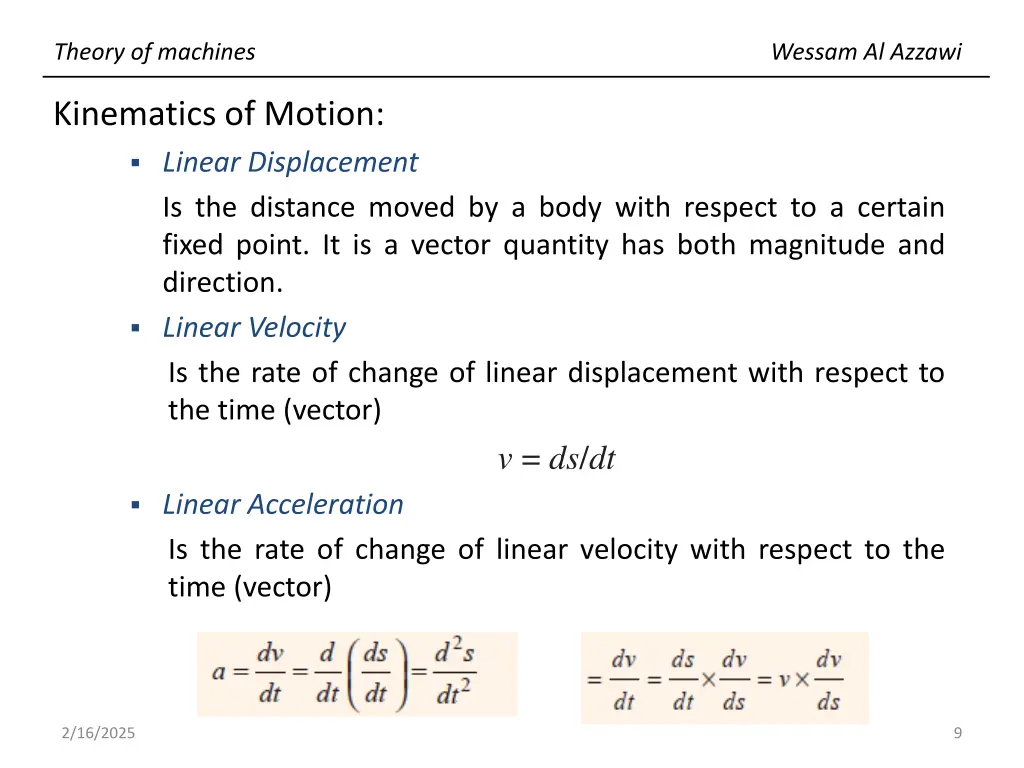 theory of machines 8