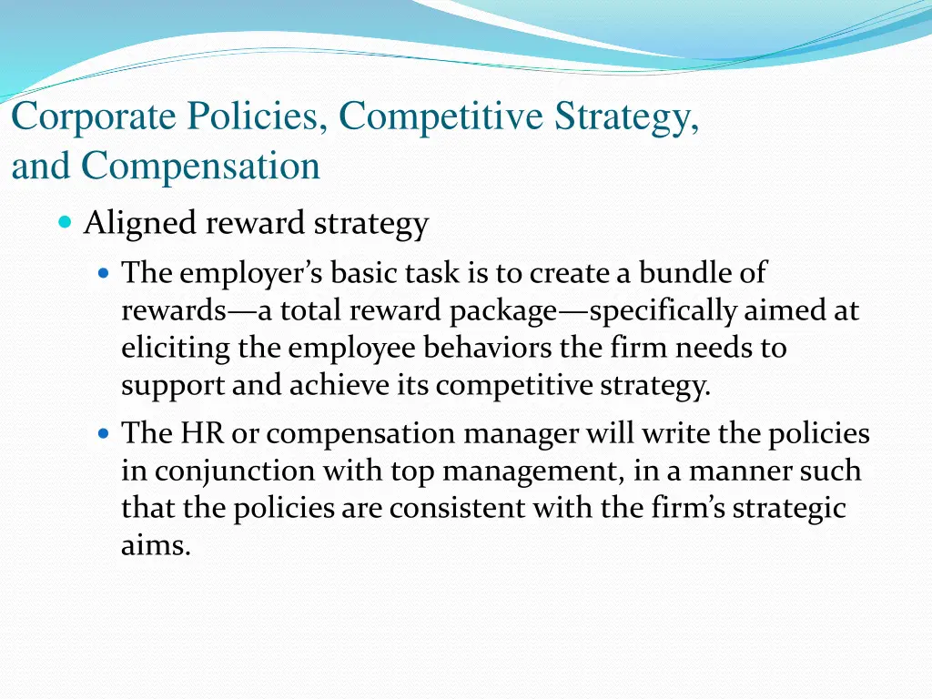 corporate policies competitive strategy
