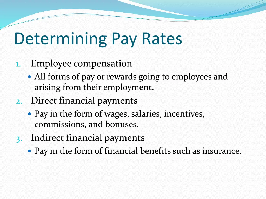 determining pay rates