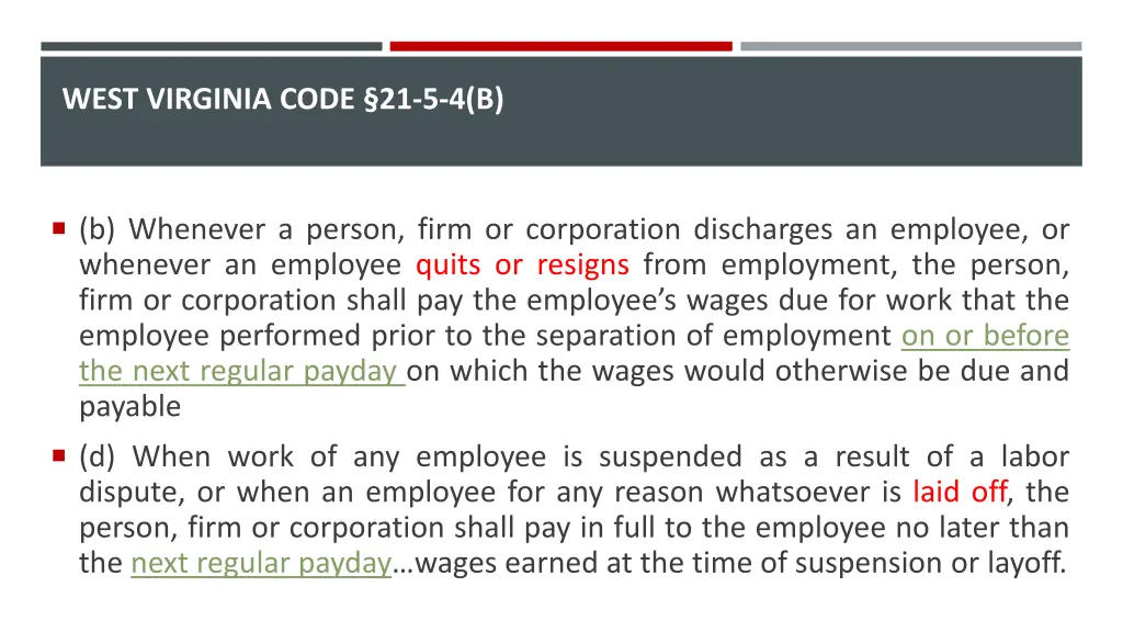 west virginia code 21 5 4 b