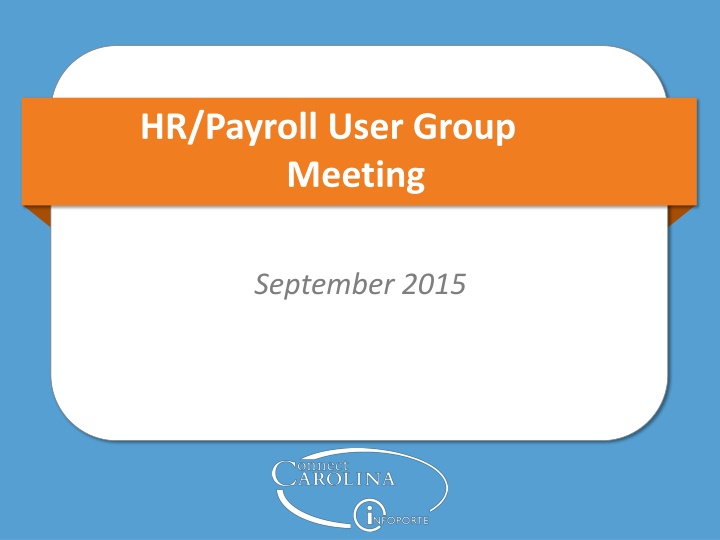 hr payroll user group meeting
