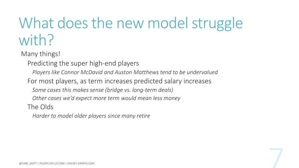 what does the new model struggle with many things