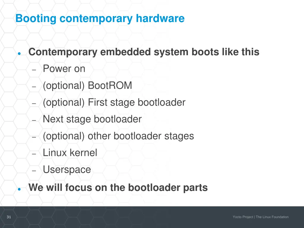 booting contemporary hardware