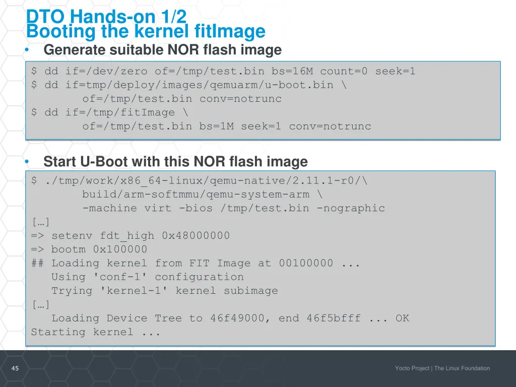 dto hands on 1 2 booting the kernel fitimage