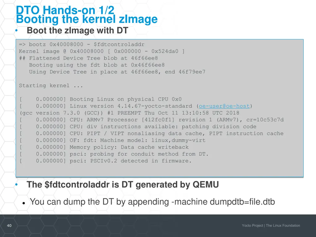 dto hands on 1 2 booting the kernel zimage 2