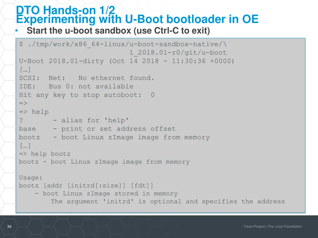 dto hands on 1 2 experimenting with u boot 1