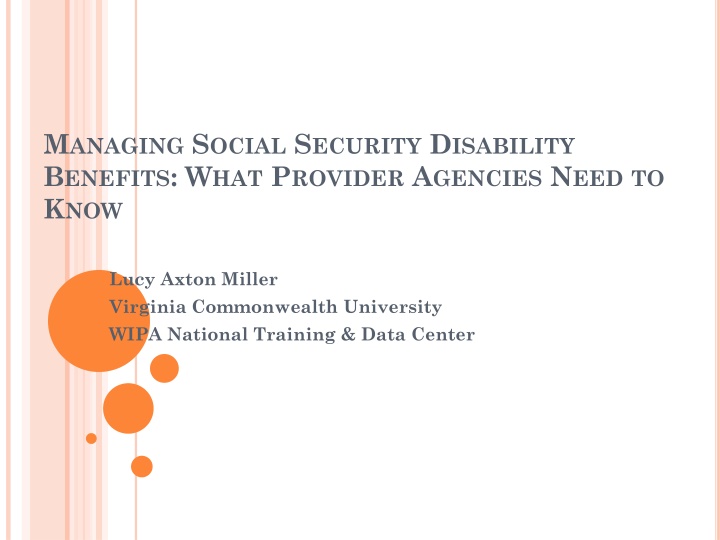m anaging s ocial s ecurity d isability b enefits