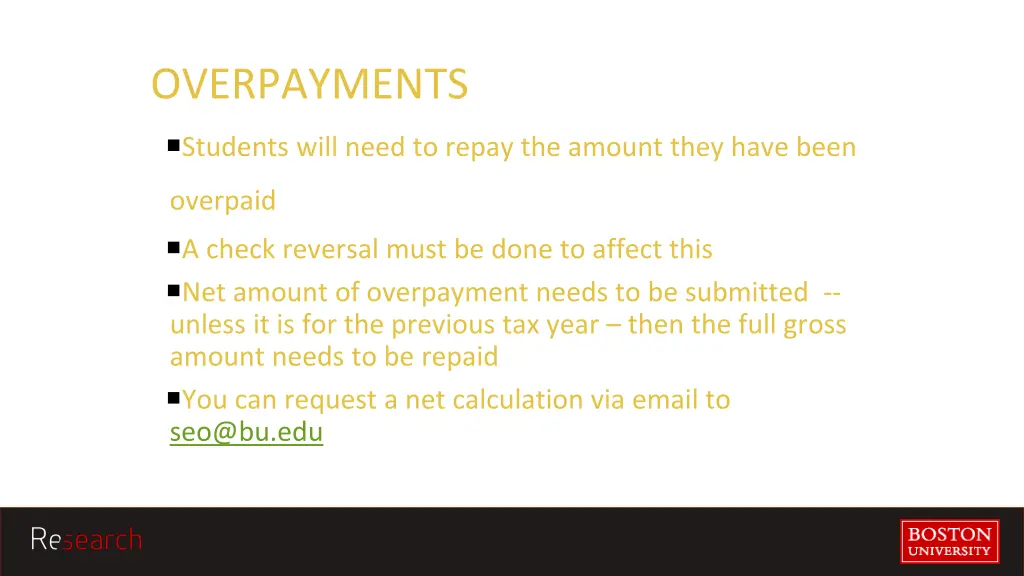 overpayments