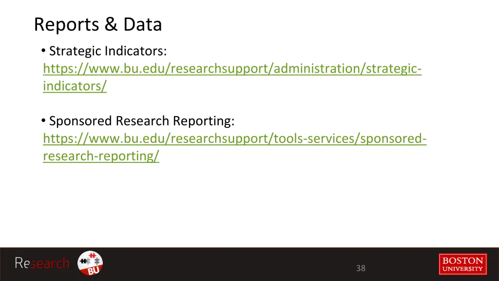 reports data strategic indicators https