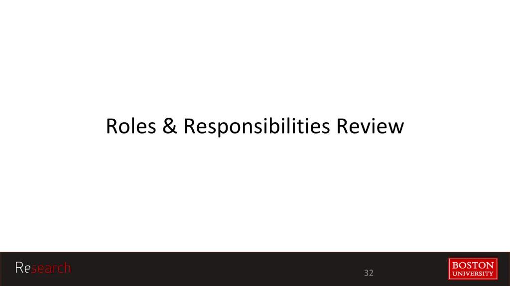 roles responsibilities review
