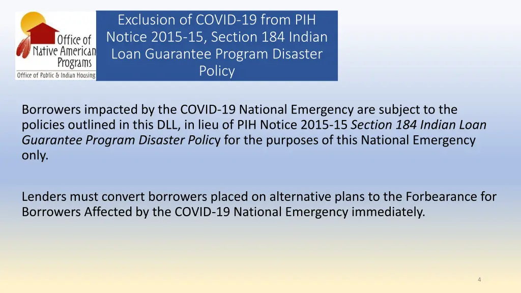 exclusion of covid 19 from pih notice 2015