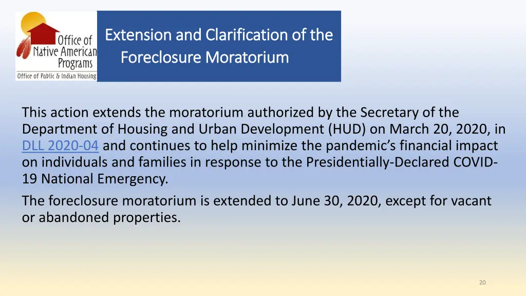 extension and clarification of the extension