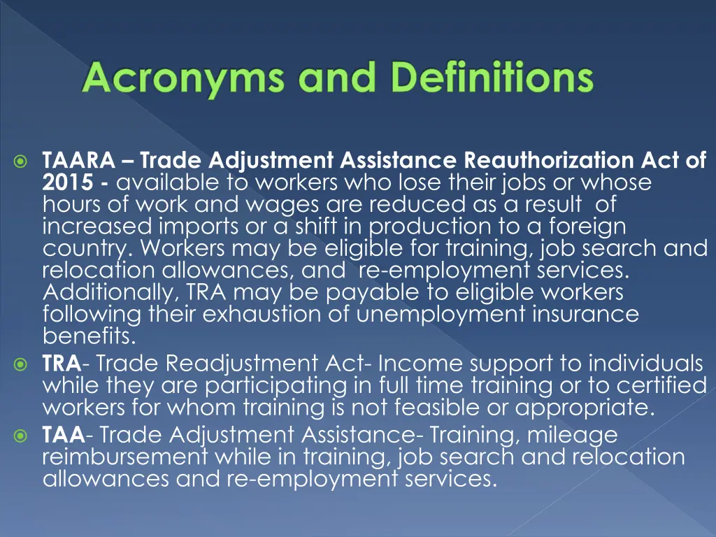 acronyms and definitions