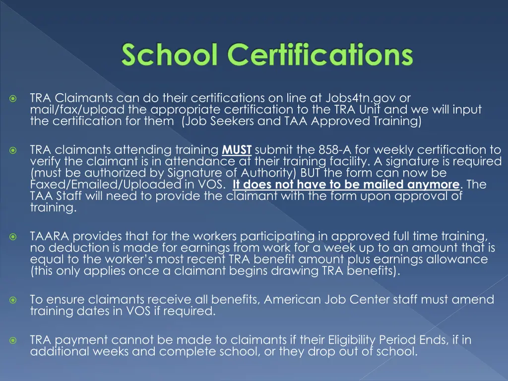 school certifications