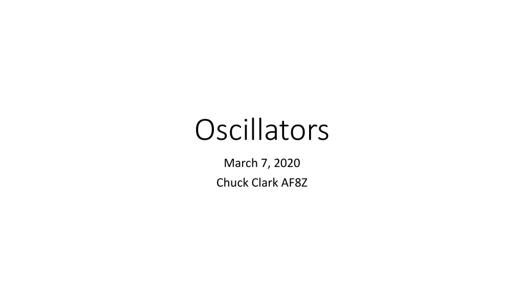 oscillators