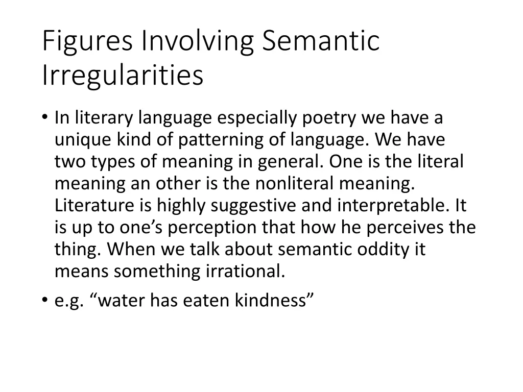 figures involving semantic irregularities