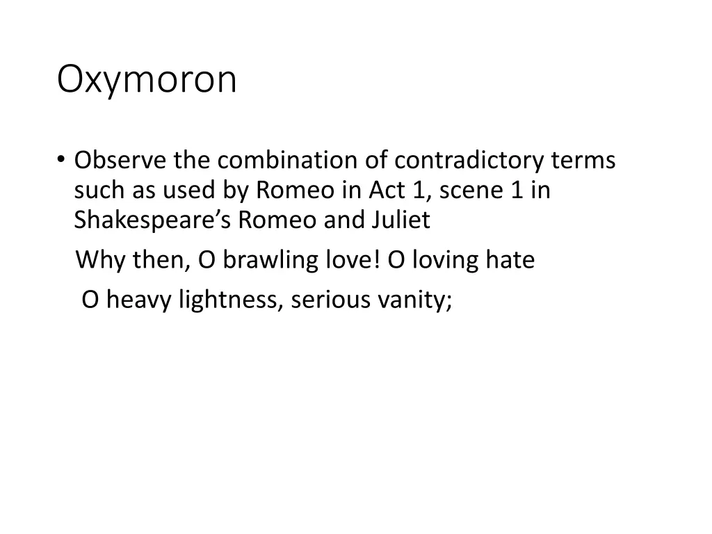 oxymoron