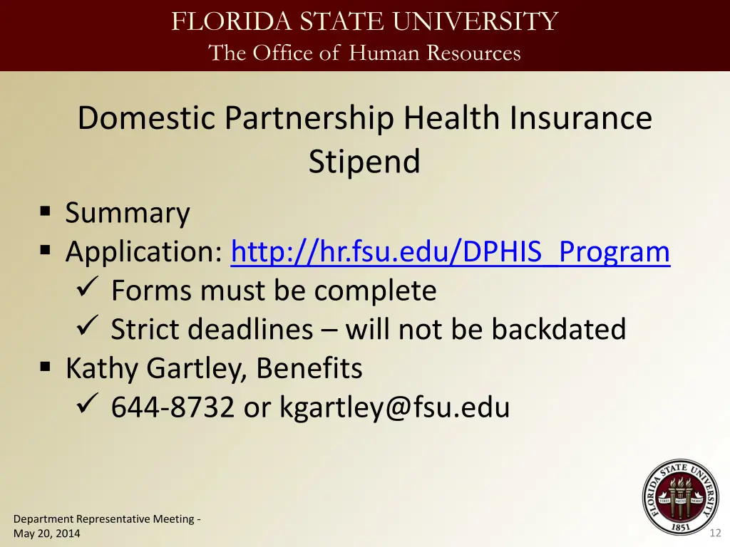 florida state university the office of human 11