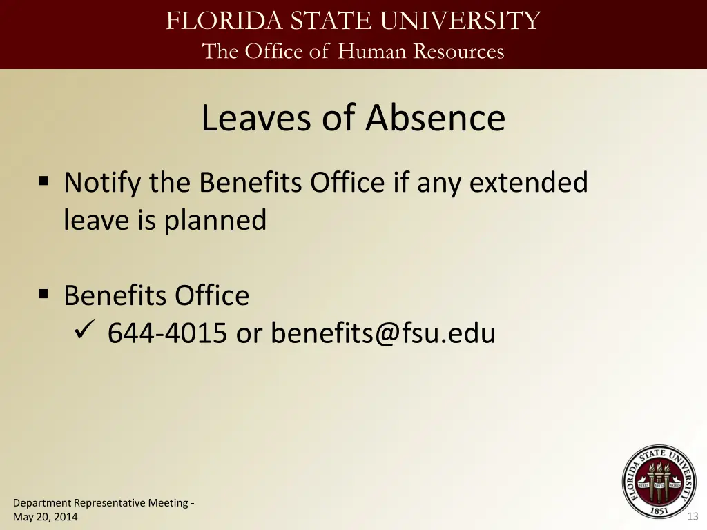 florida state university the office of human 12