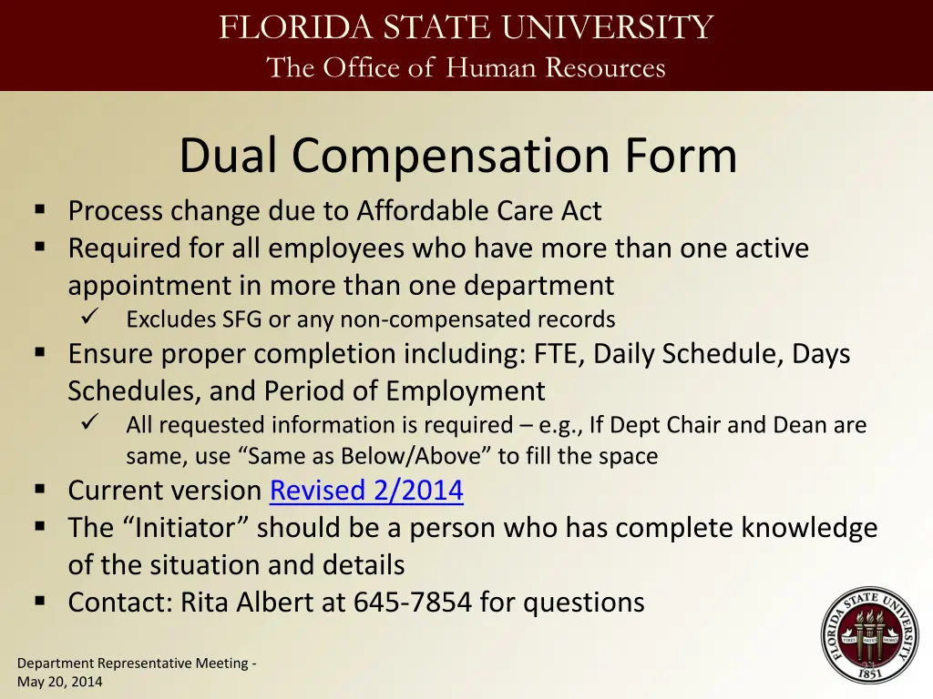 florida state university the office of human 20