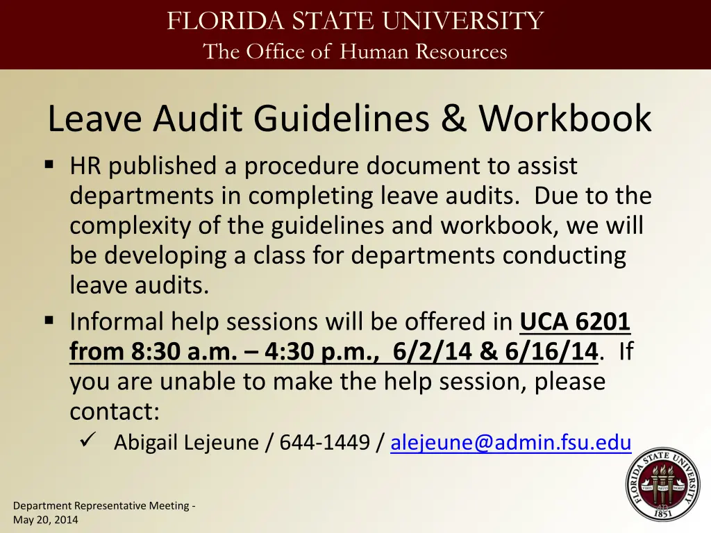 florida state university the office of human 39