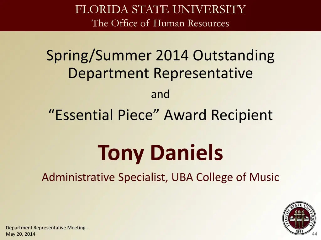 florida state university the office of human 43