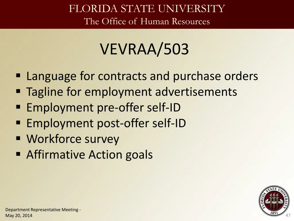 florida state university the office of human 46