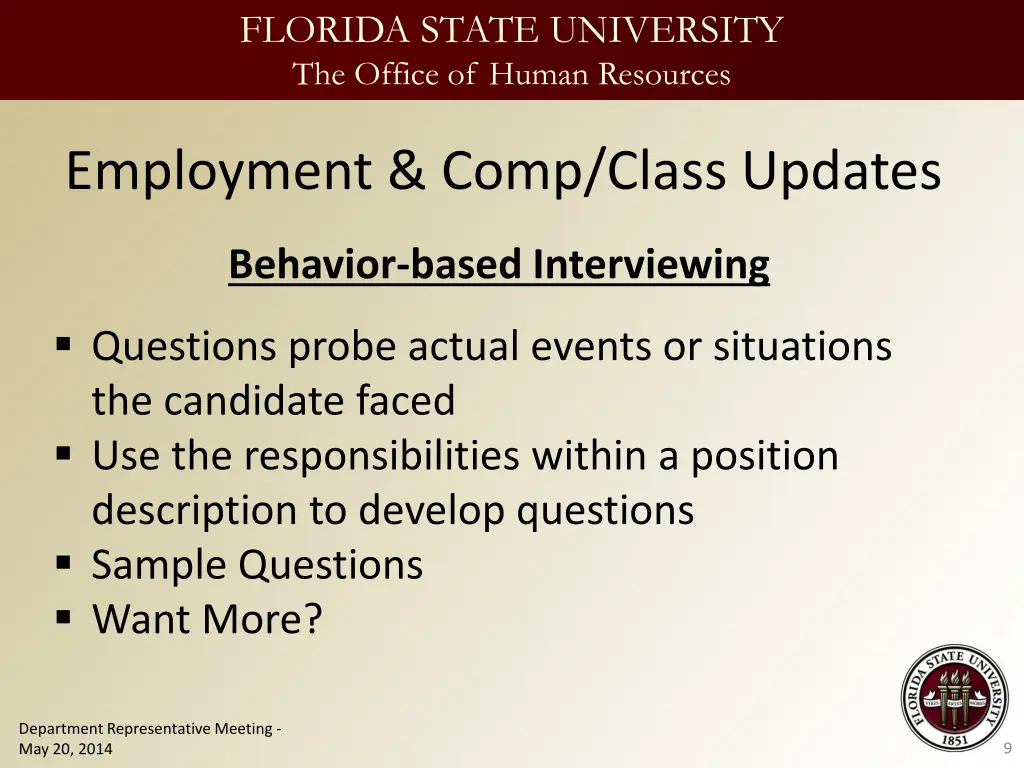florida state university the office of human 8