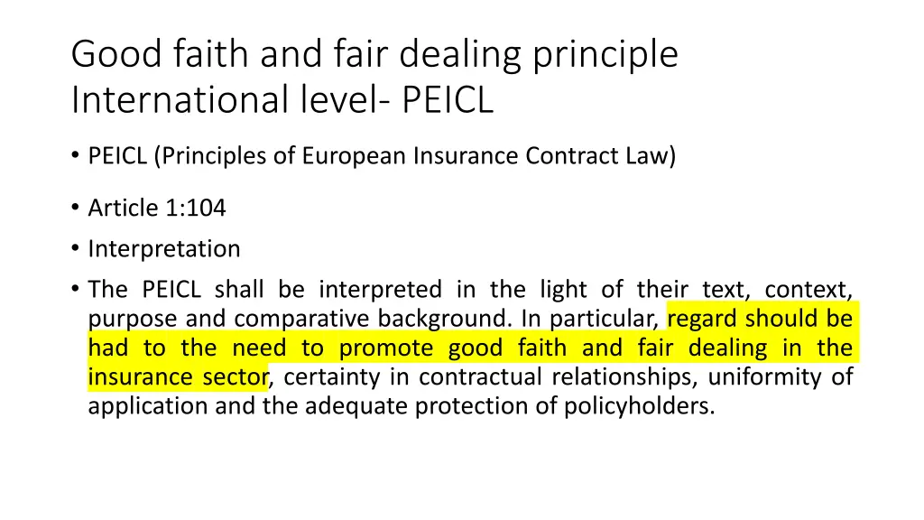 good faith and fair dealing principle 4